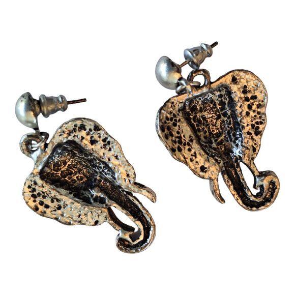 Elephant Head Statement Piece Necklace and Earrings Set Safari Bama Pride - Picture 6 of 12